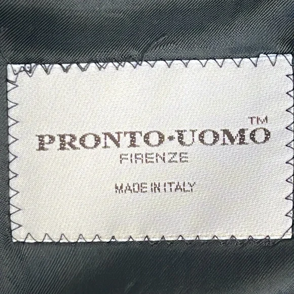 Pronto-Uomo Italian-made double-breasted wool sport coat 37R - Picture 7 of 7